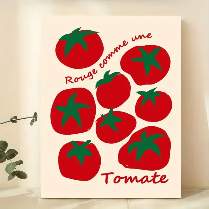 Home Decor Kolkata - Modern Colorful Red Tomatoes Wall Art