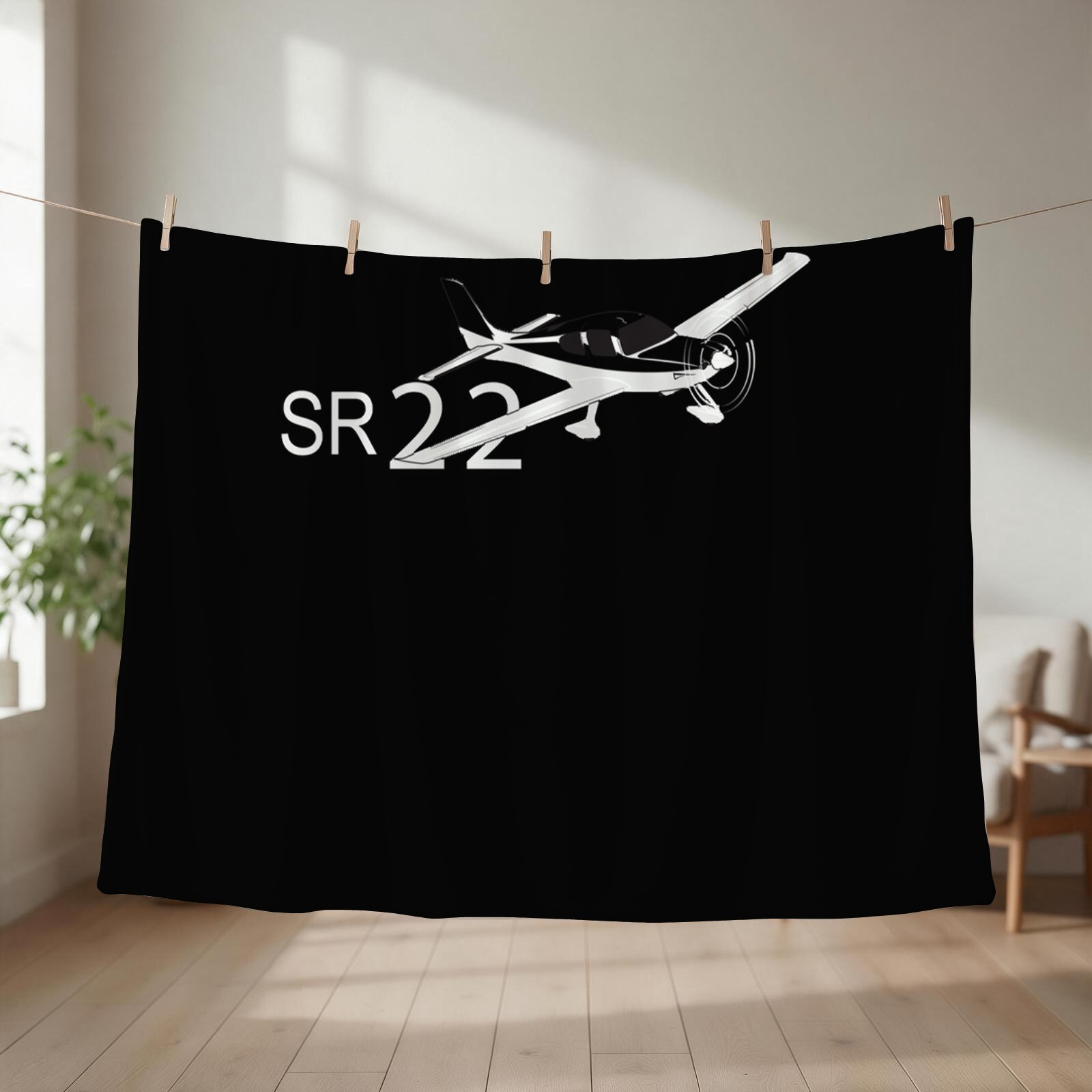Home Decor Png - Cirrus SR22 Essential T-Shirt.png Throw Blanket