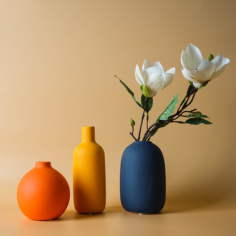 Home Decor Aesthetic Pinterest - Nordic Ceramic Vase Solid Color Simple