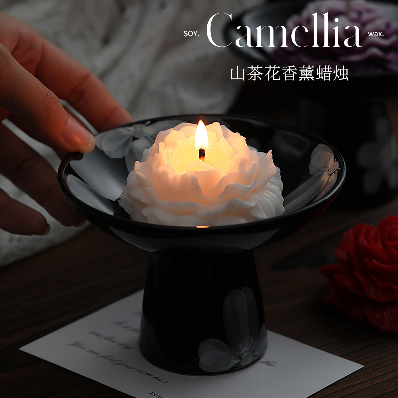 Home Decor Yoga - Camellia scented candles simple advanced sense
