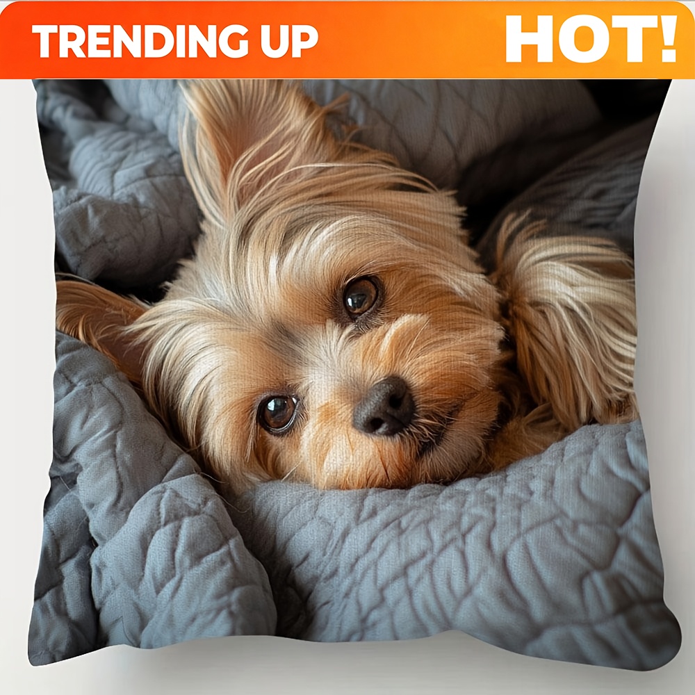 Decorative Throw Pillow - Customize 1pc Yorkshire Terrier Print Throw