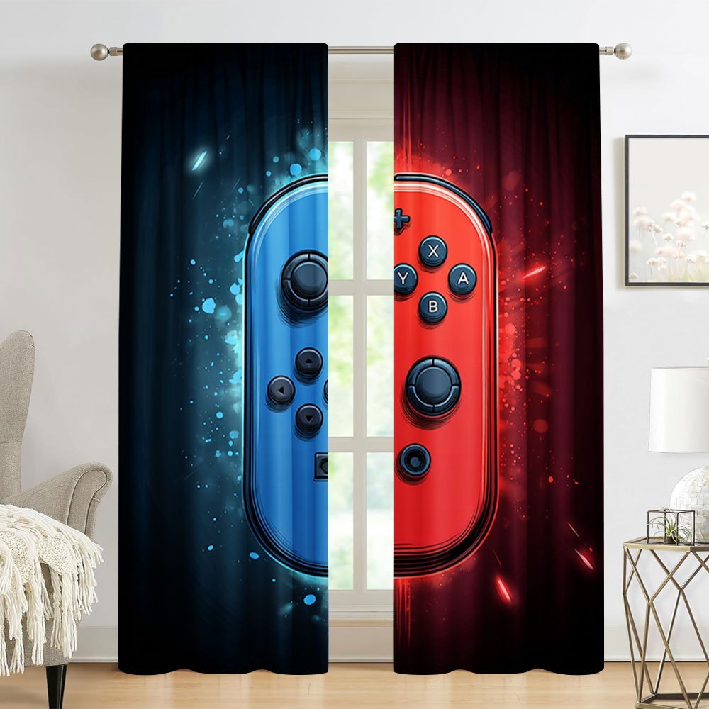 Home Decor Xbox Games - Gaming Curtains 2pcs Video Game Decor