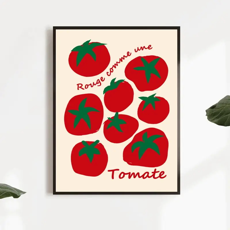 Modern Colorful Red Tomatoes W - Home Decor Kolkata 评论和价格