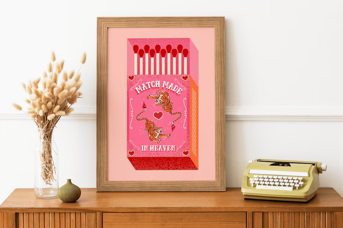 Match Made In Heaven Pink Matc - Home Decor Kolkata 评论和价格