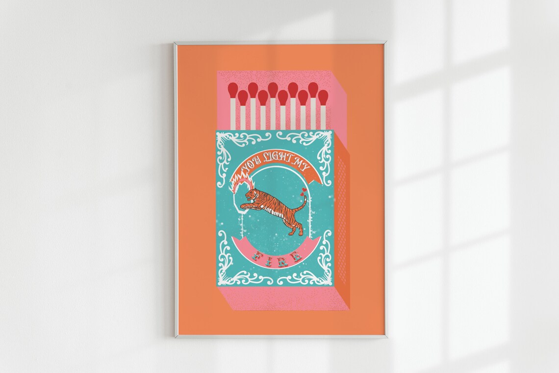 You Light My Fire Orange Match - Home Decor Kolkata 评论和价格