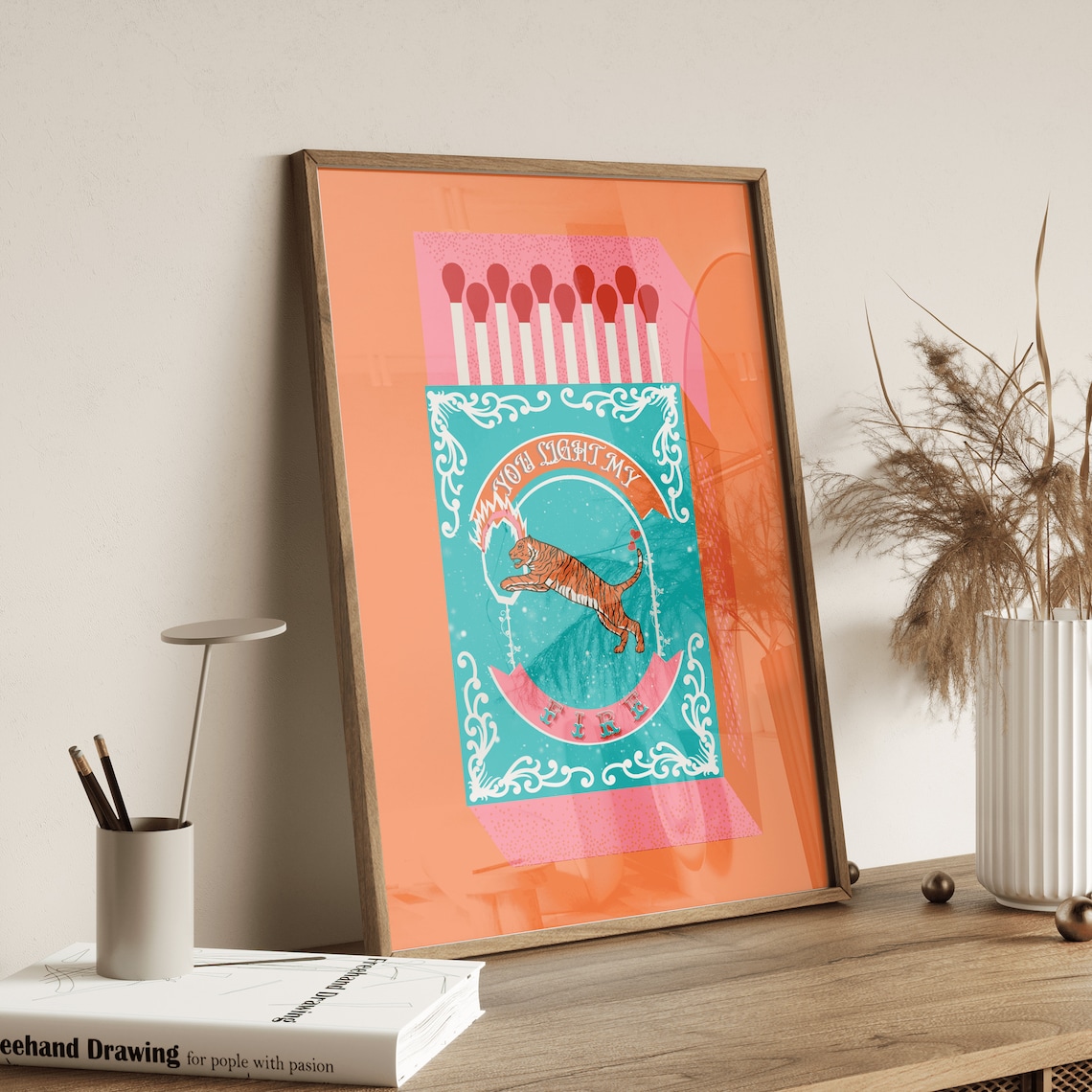 You Light My Fire Orange Match - Home Decor Kolkata 评论和价格