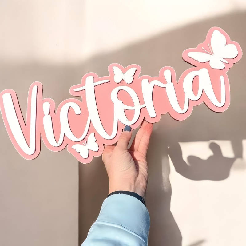 1Pc Custom Cartoon Butterfly N - Home Decor For Birthday 评论和价格
