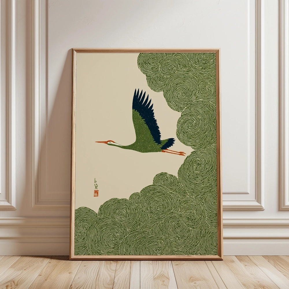 Retro Japanese Koi & Tree Canv - Home Decor Aesthetic Pinterest 评论和价格