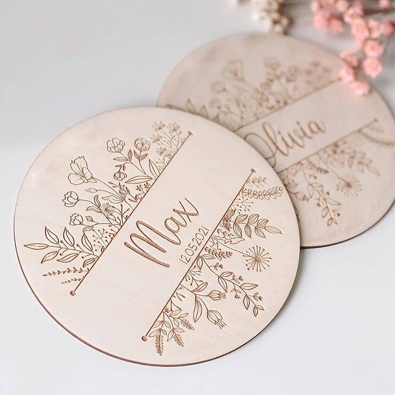 Personalized Floral Engraved N - Home Decor For Birthday 评论和价格