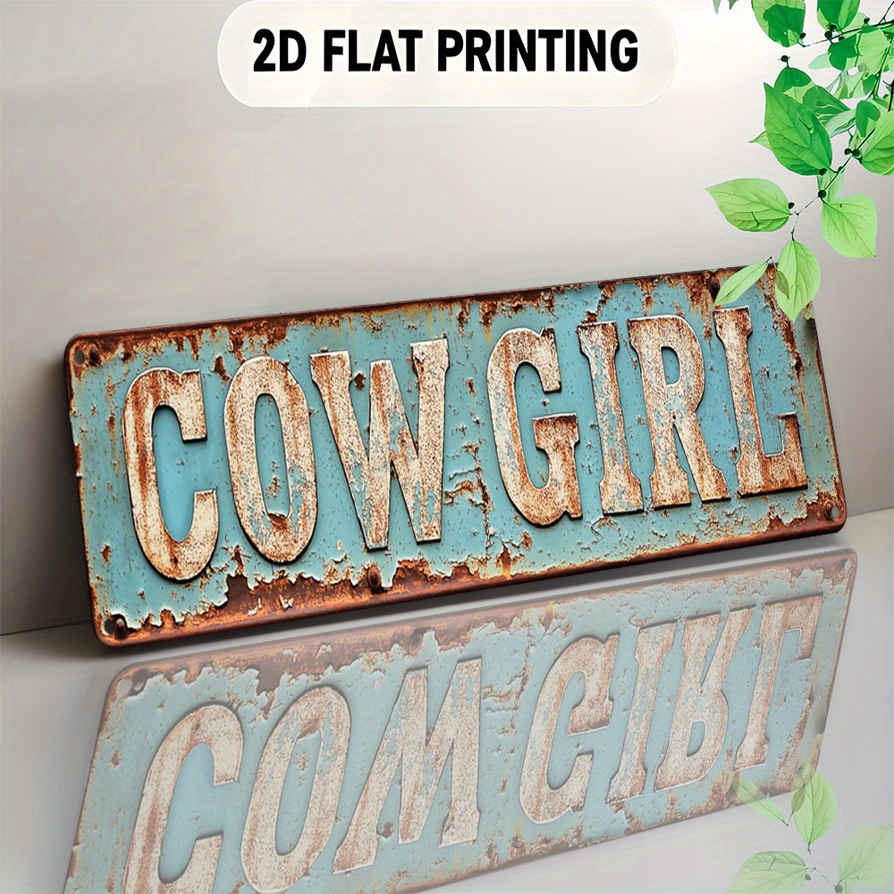 2D Metal Cowgirl Wall Art - Vi - Home Decor Trends 评论和价格