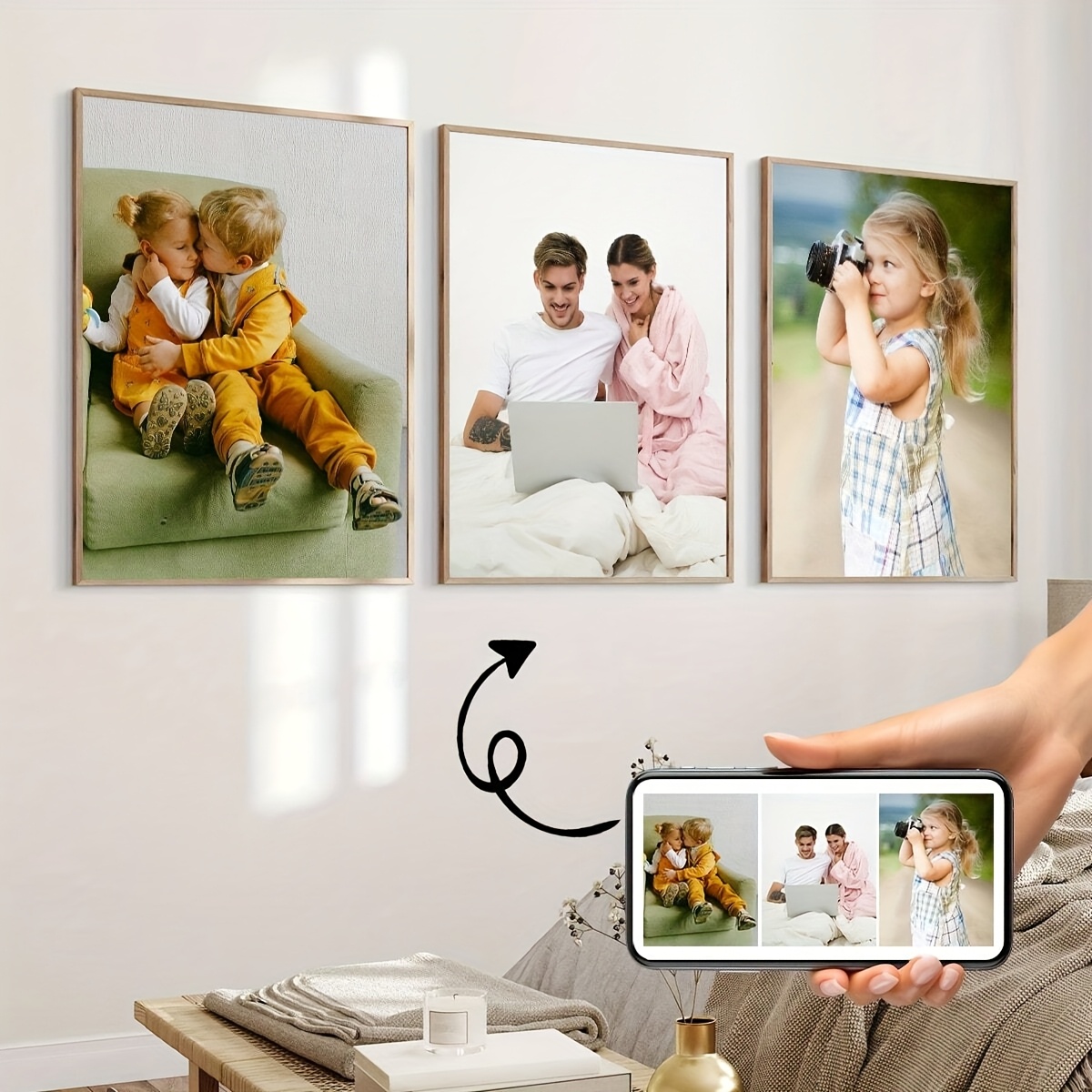 3/4/5pcs Custom Canvas Printin - Home Decor Aesthetic Pinterest 评论和价格