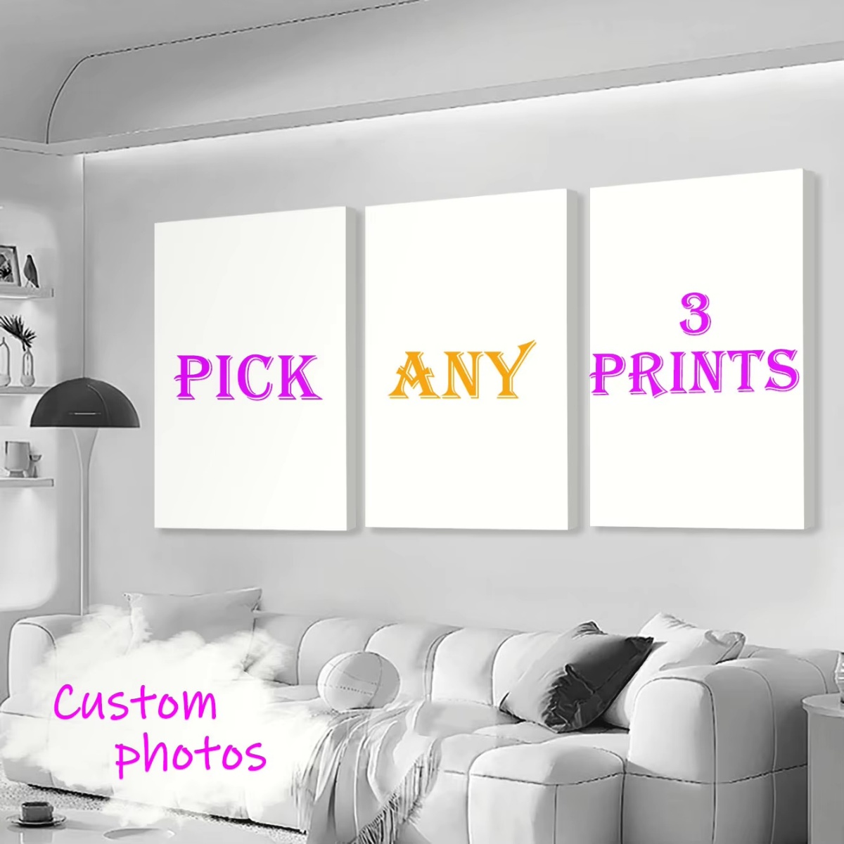3/4/5pcs Custom Canvas Printin - Home Decor Aesthetic Pinterest 评论和价格