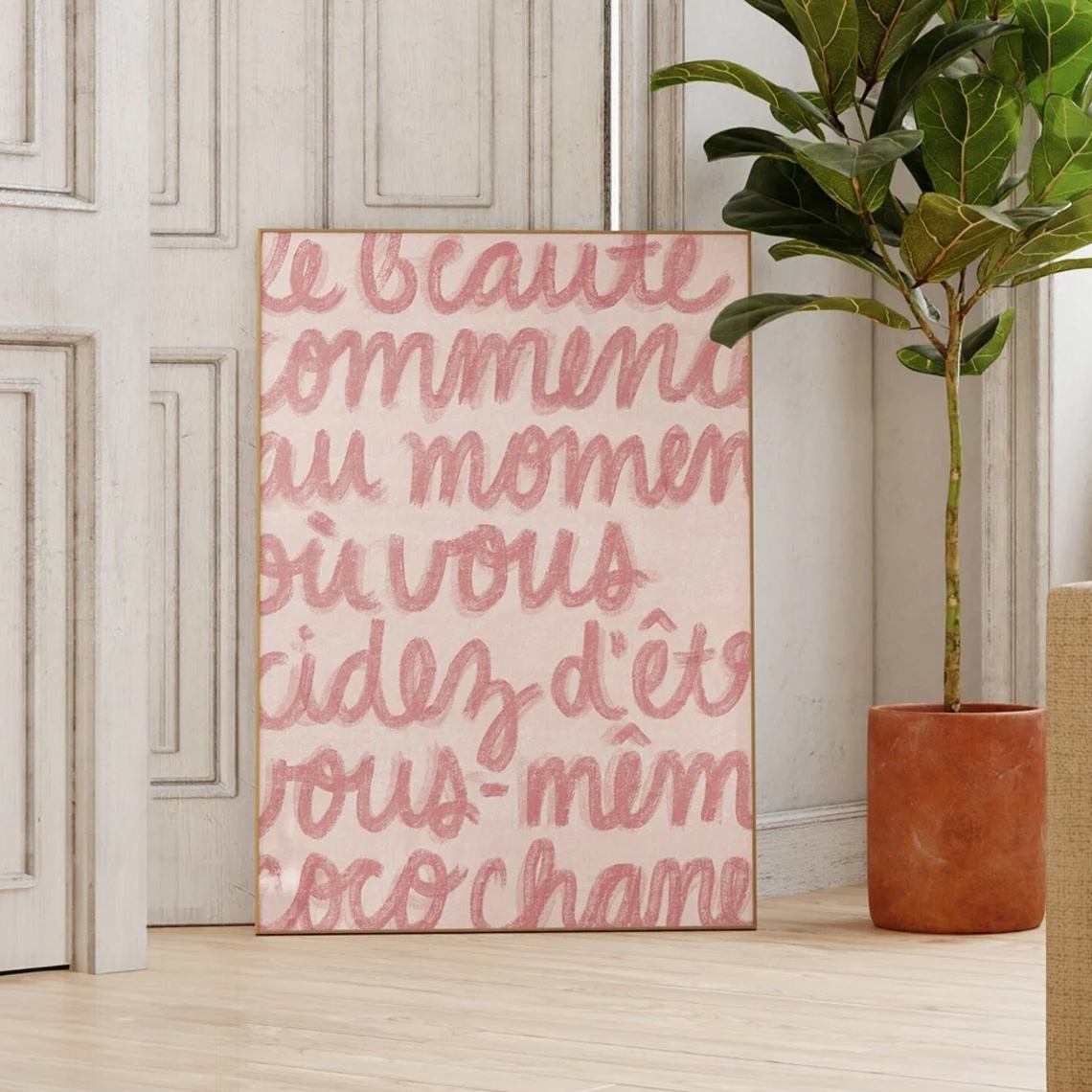1pc Simple Trendy Text Printin - Home Decor Aesthetic Pinterest 评论和价格