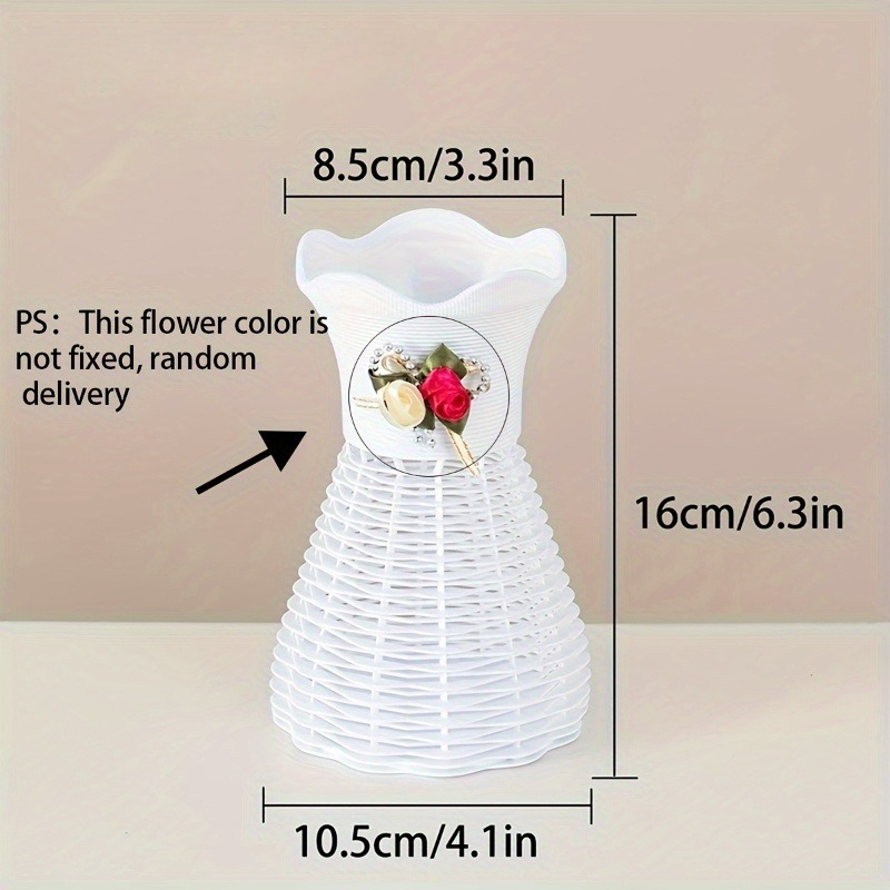 2pcs White plastic vase orname - Home Decor Aesthetic Pinterest 评论和价格