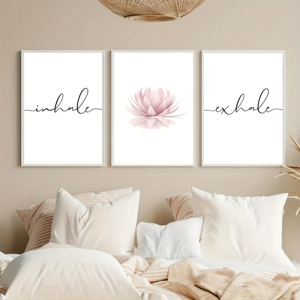 3pcs/set Inhale Exhale Zen Abs - Home Decor Yoga 评论和价格