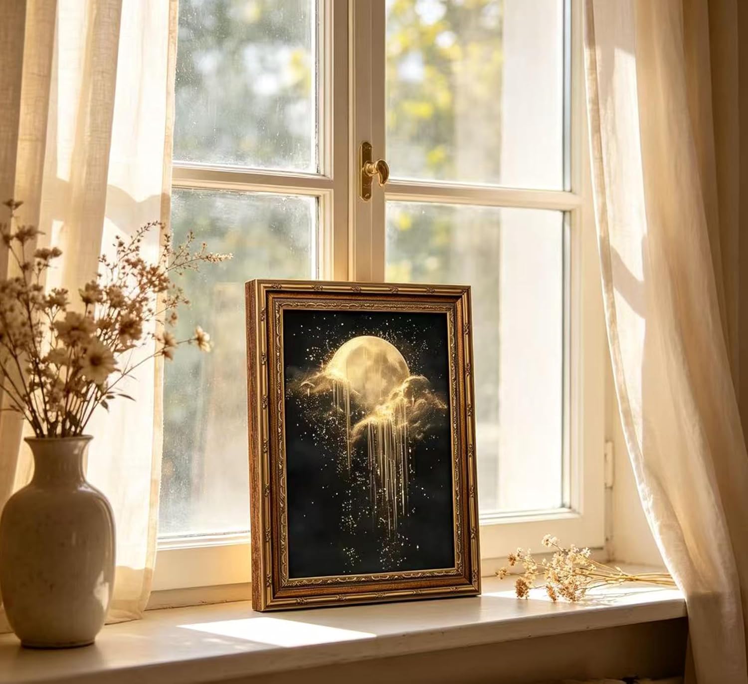 Antique Framed Celestial Canva - Home Decor Essentials 评论和价格