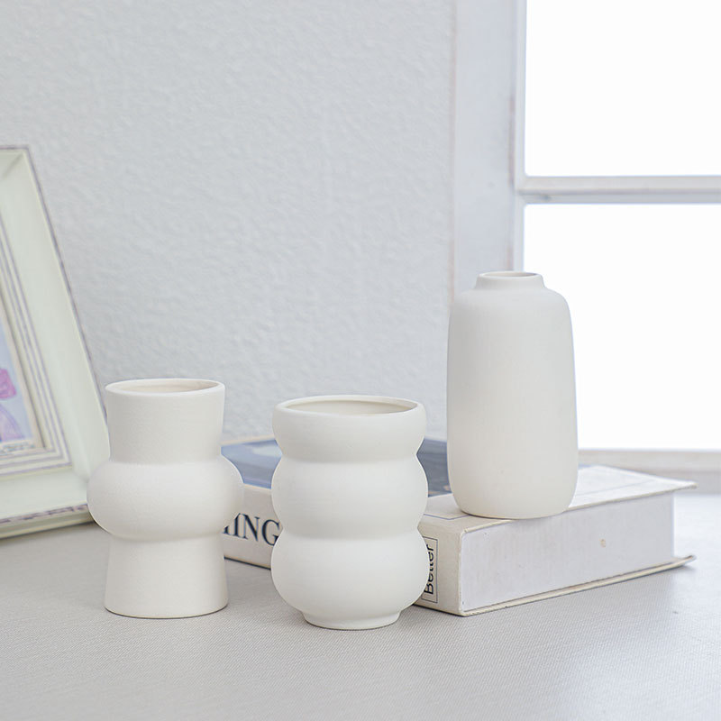 White Ceramic Mini Vase Minima - Home Decor Aesthetic Pinterest 评论和价格