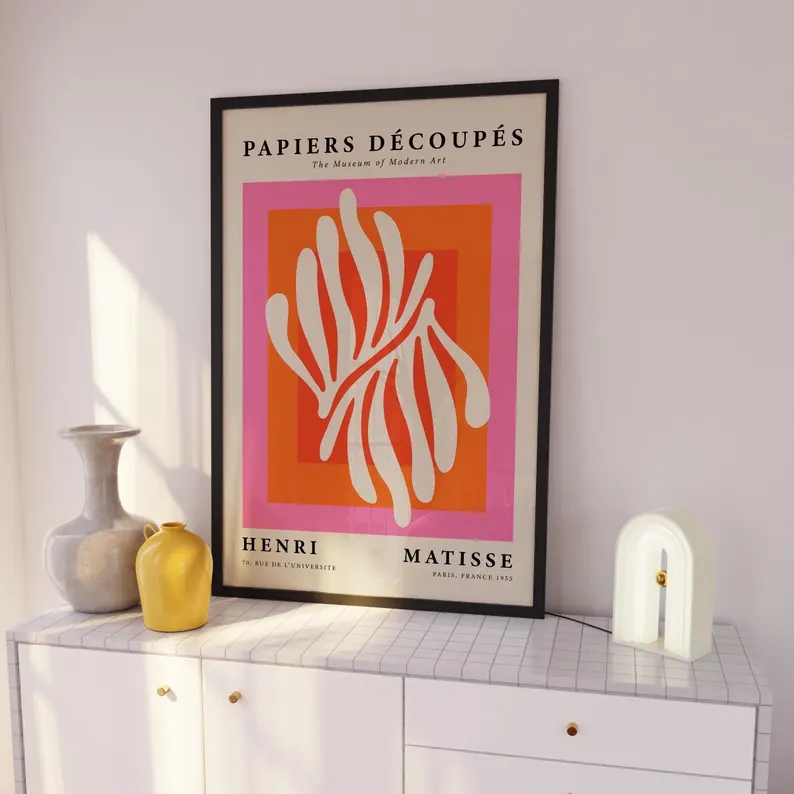 3pcsModern Orange  Bauhaus And - Home Decor Wall Pictures 评论和价格
