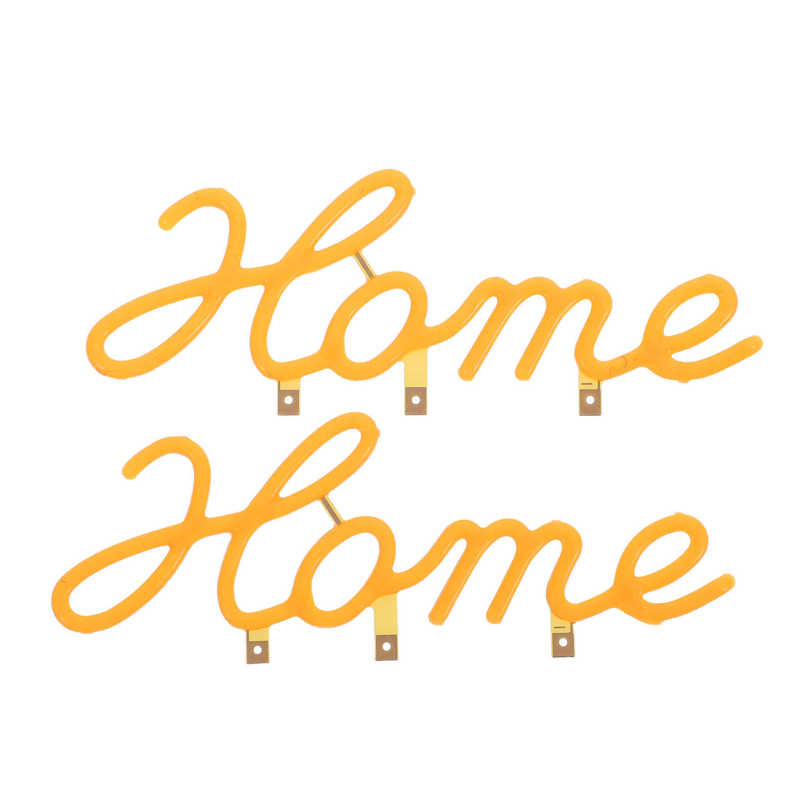 2Pcs Creative Letter Home Ligh - Home Decor Yellow 评论和价格
