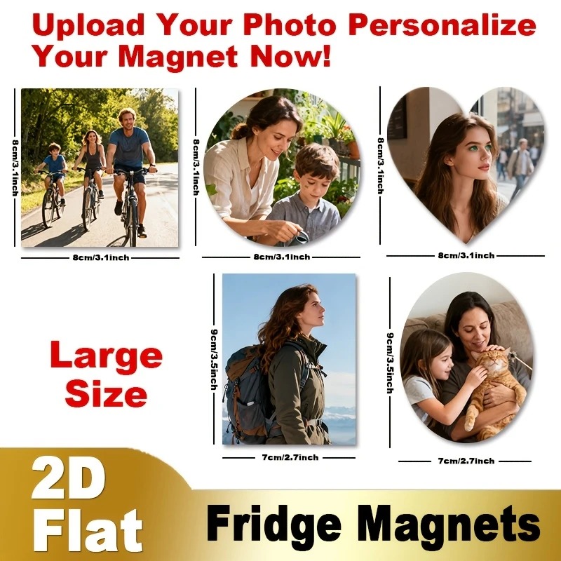 Custom Photo Fridge Magnet 2D  - Home Decor For Birthday 评论和价格