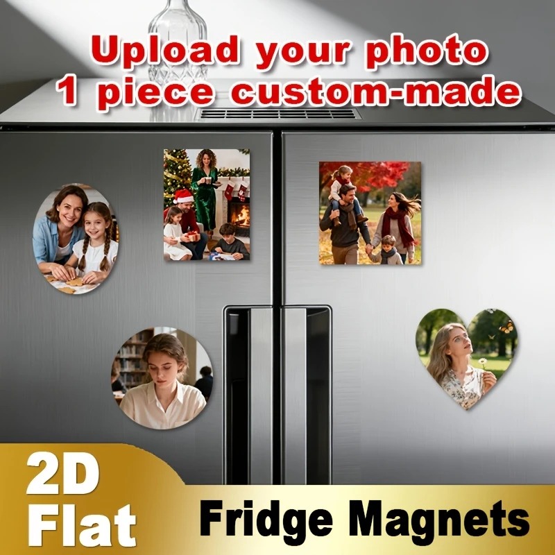 Custom Photo Fridge Magnet 2D  - Home Decor For Birthday 评论和价格