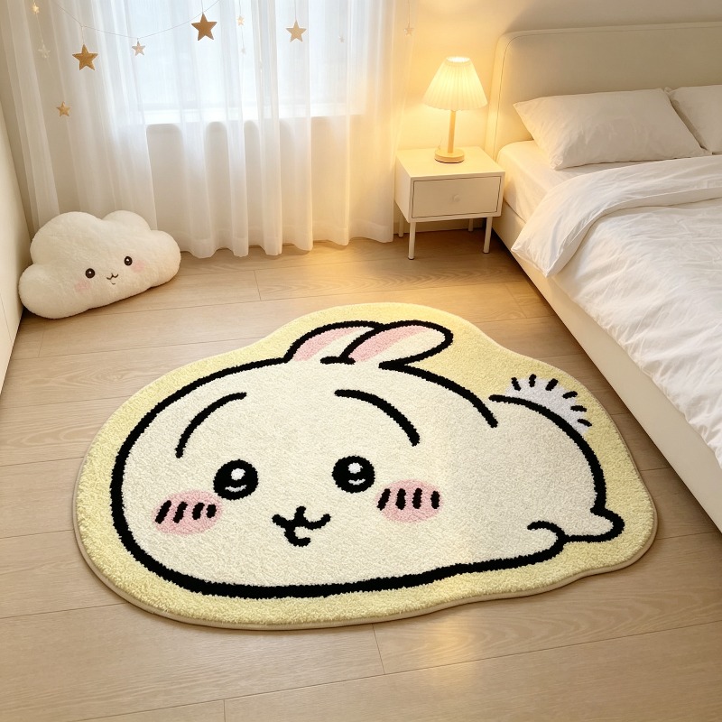 -Chiikawa！！！ Cartoon Rug Anime - Decorative Throw Pillow 评论和价格