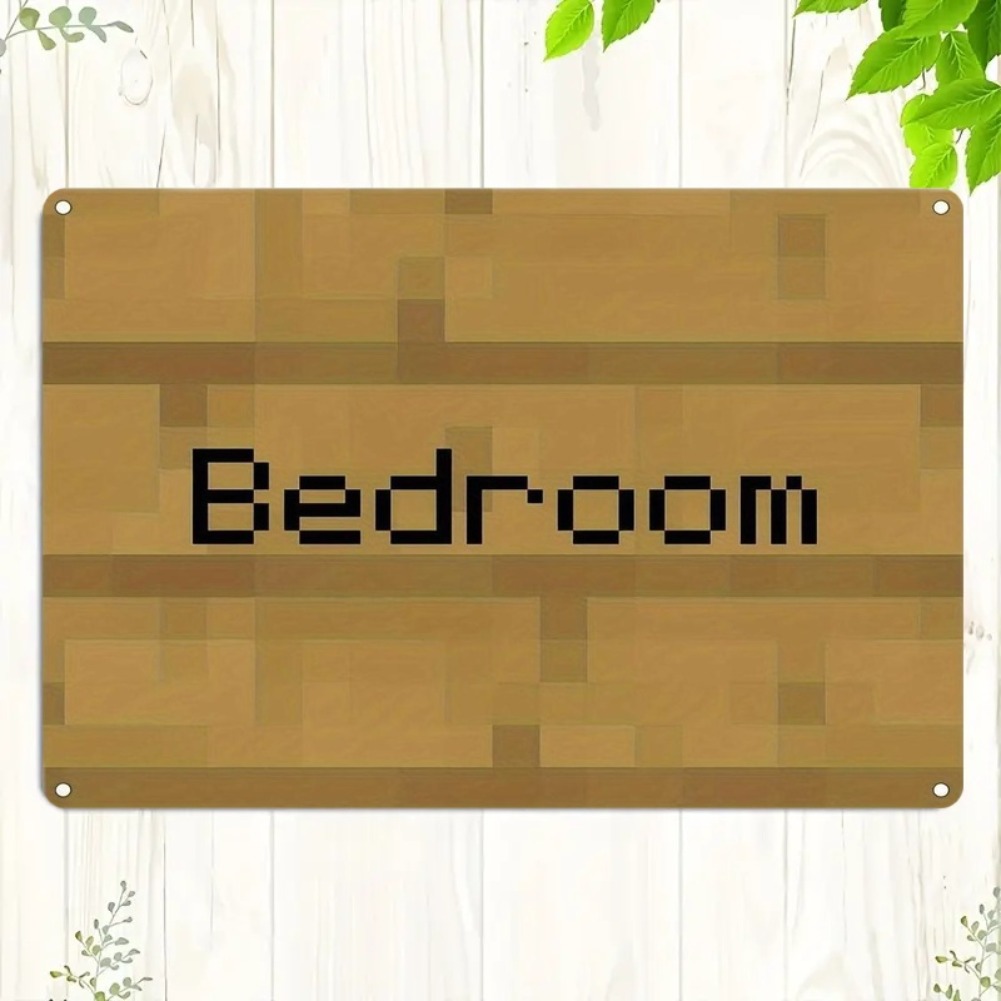 Vintage Pixel Art Bedroom Sign - Home Decor Trends 评论和价格