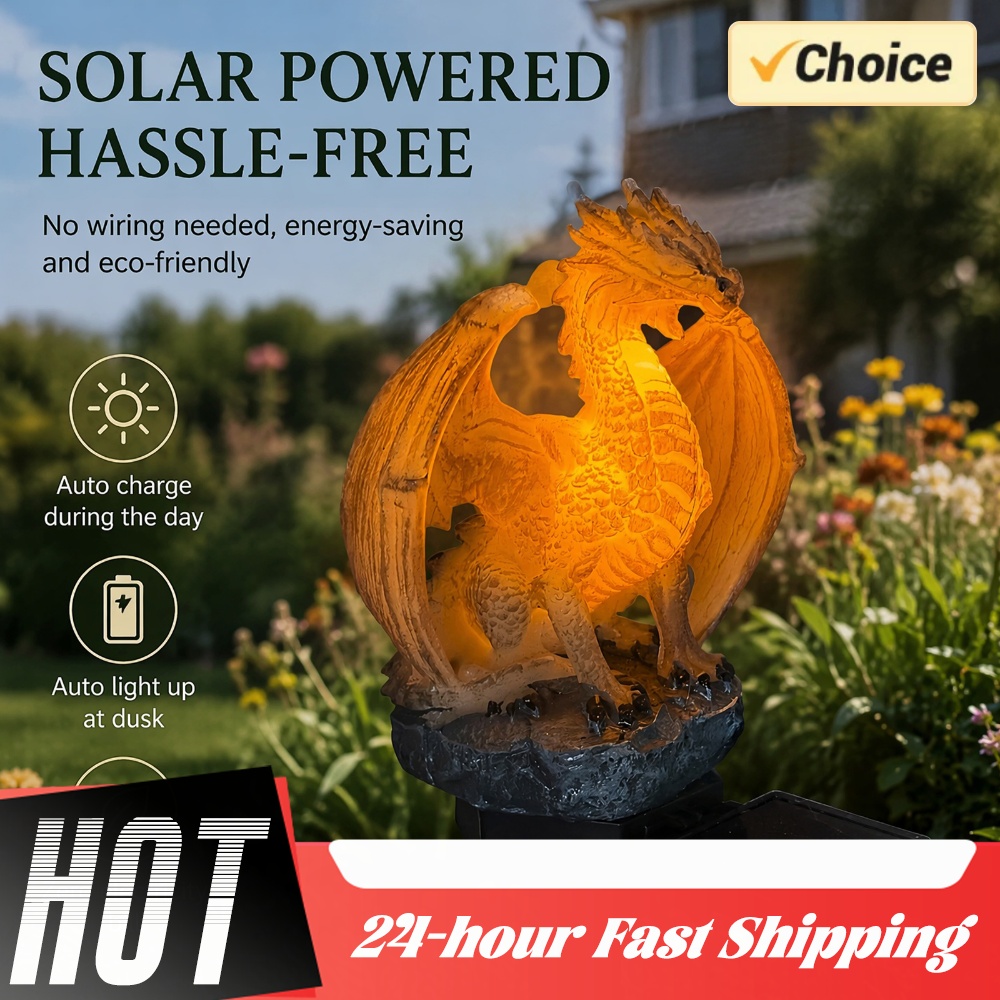 Dragon Solar Garden Light Ener - Home Decor Garden 评论和价格