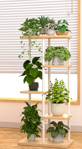 Multi‑Tier Metal Wood Plant St - Home Decor Garden 评论和价格