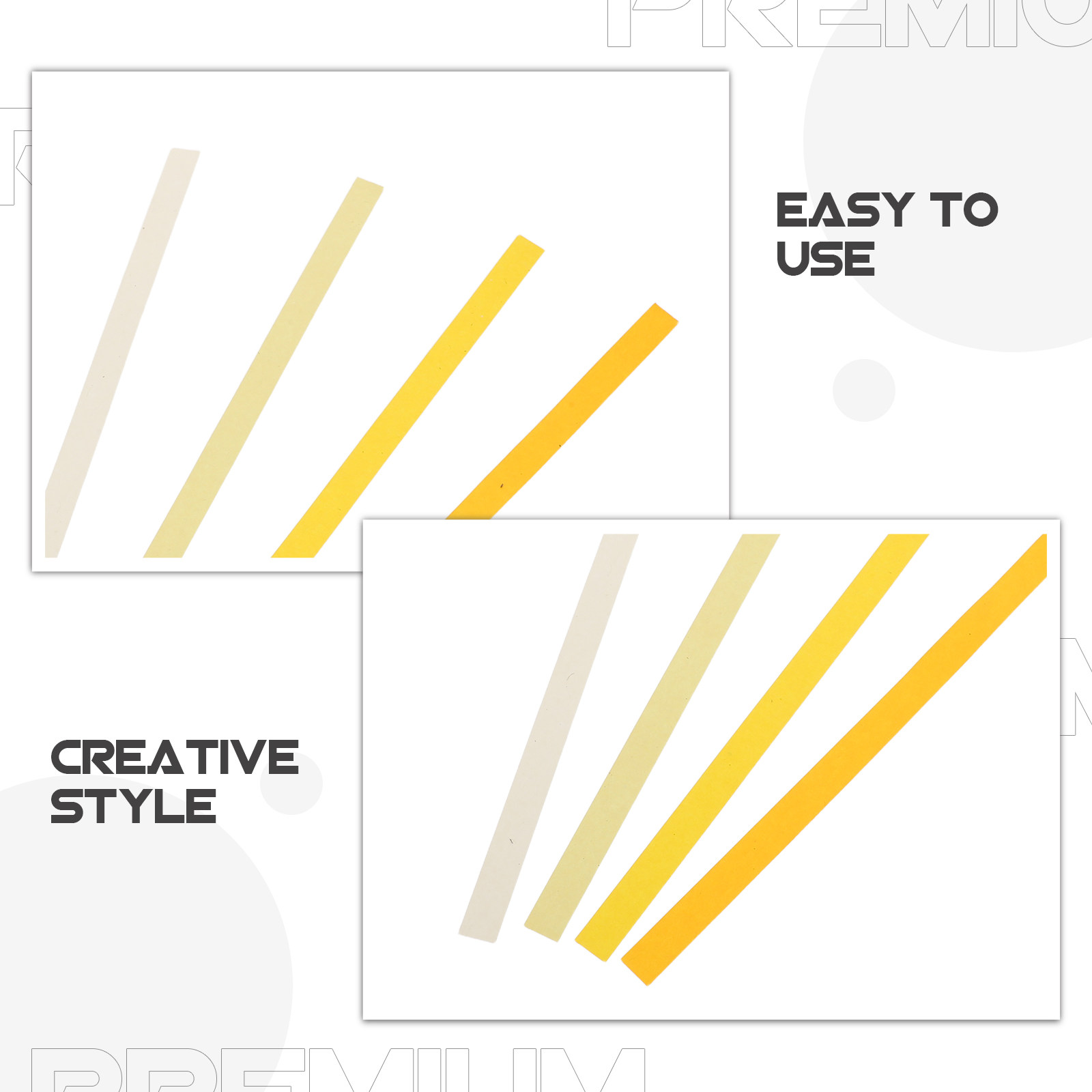 5400Pcs Yellow Gradient Double - Home Decor Yellow 评论和价格
