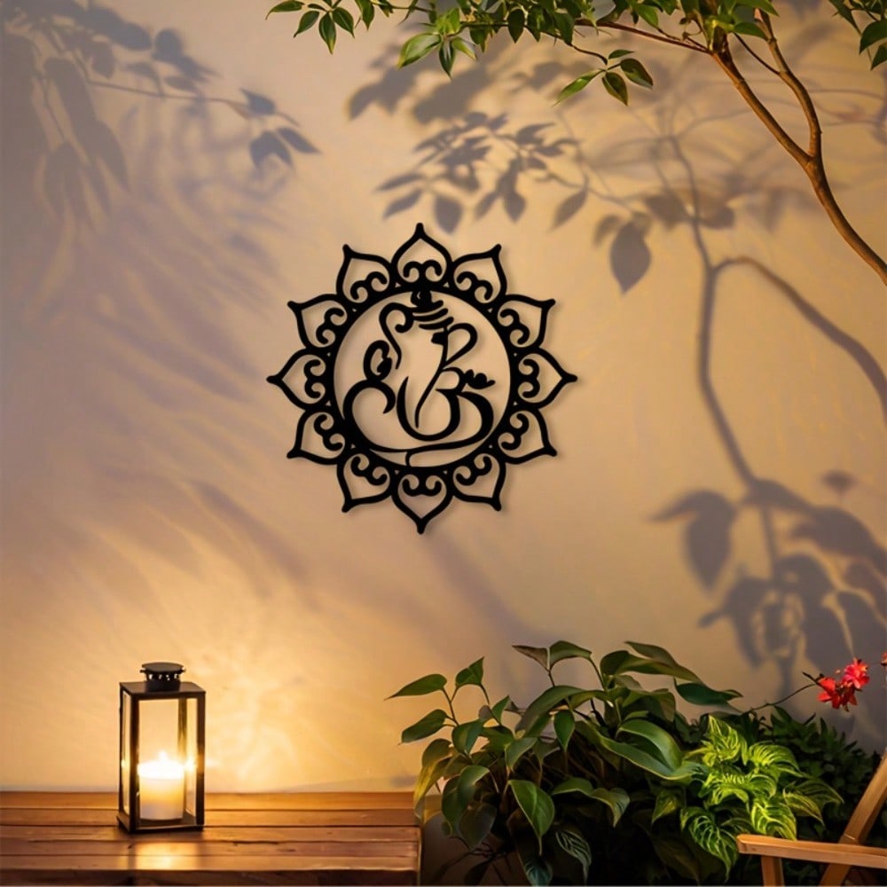 CIFBUY Metal Wall Art Black Wr - Home Decor Yoga 评论和价格