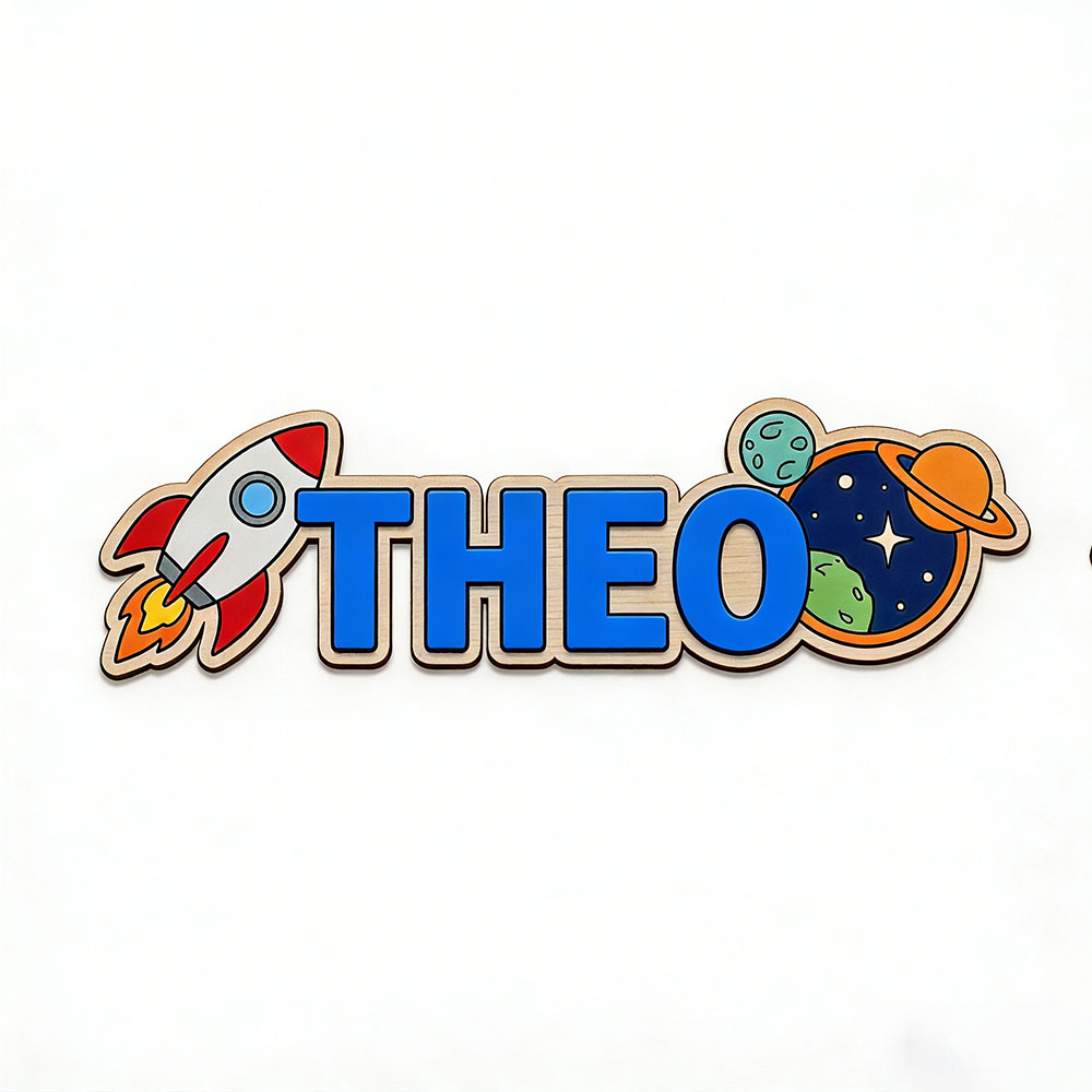 Personalized Space Rocket Name - Home Decor Zone 评论和价格