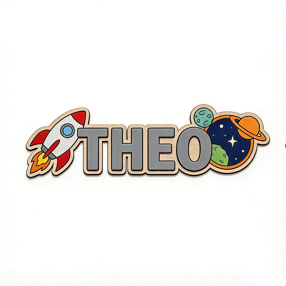 Personalized Space Rocket Name - Home Decor Zone 评论和价格