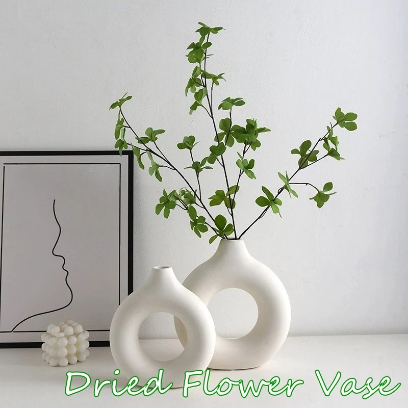 Creative Donut-Shaped Vase, No - Home Decor Aesthetic Pinterest 评论和价格
