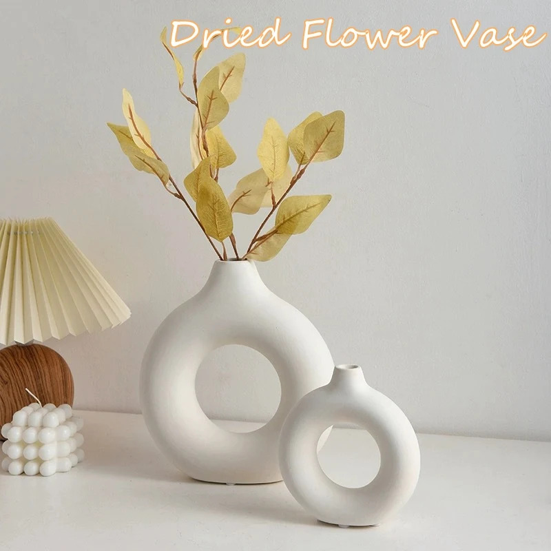 Creative Donut-Shaped Vase, No - Home Decor Aesthetic Pinterest 评论和价格