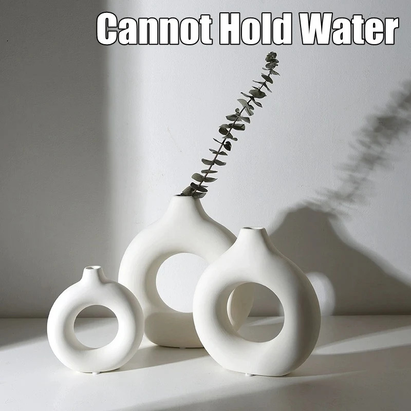 Creative Donut-Shaped Vase, No - Home Decor Aesthetic Pinterest 评论和价格