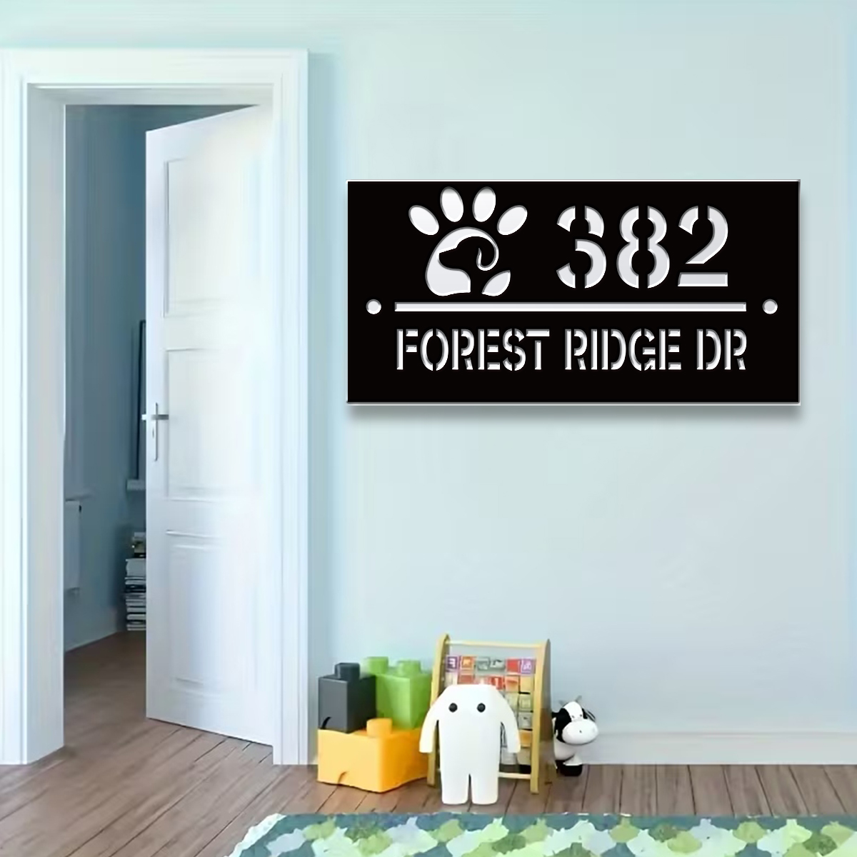 1Pc Custom cute pet Number&Tex - Home Decor Garden 评论和价格