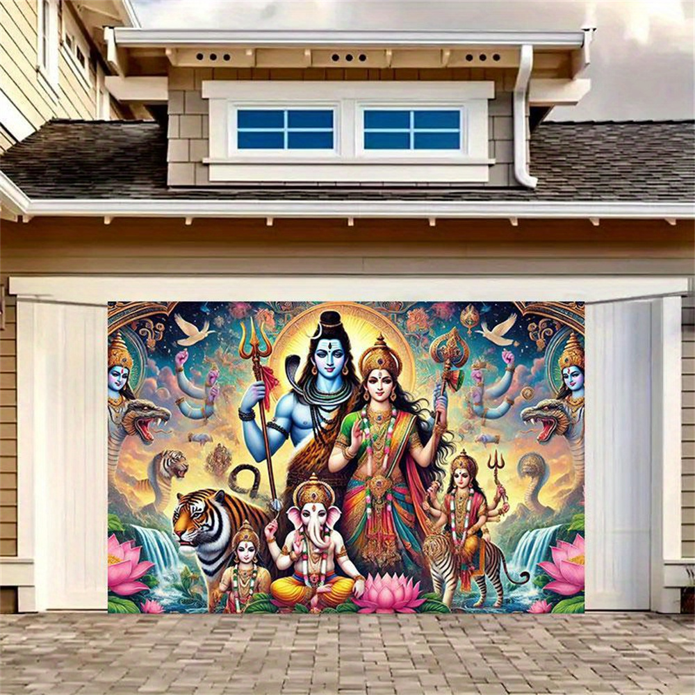 Shiva Family Tapestry Hindu Go - Home Decor Yoga 评论和价格