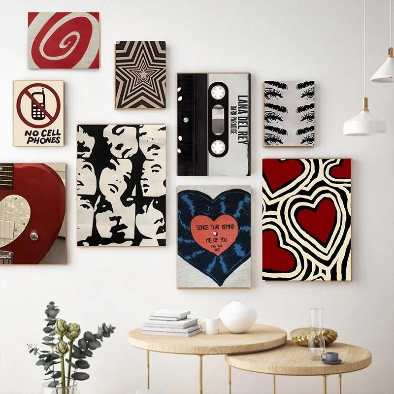 Posters Y2K Rock Style Canvas  - Home Decor Aesthetic Pinterest 评论和价格
