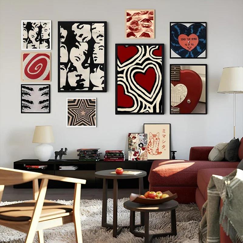 Posters Y2K Rock Style Canvas  - Home Decor Aesthetic Pinterest 评论和价格
