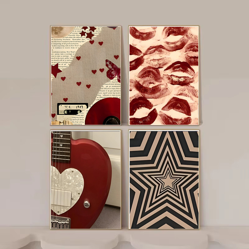 Posters Y2K Rock Style Canvas  - Home Decor Aesthetic Pinterest 评论和价格