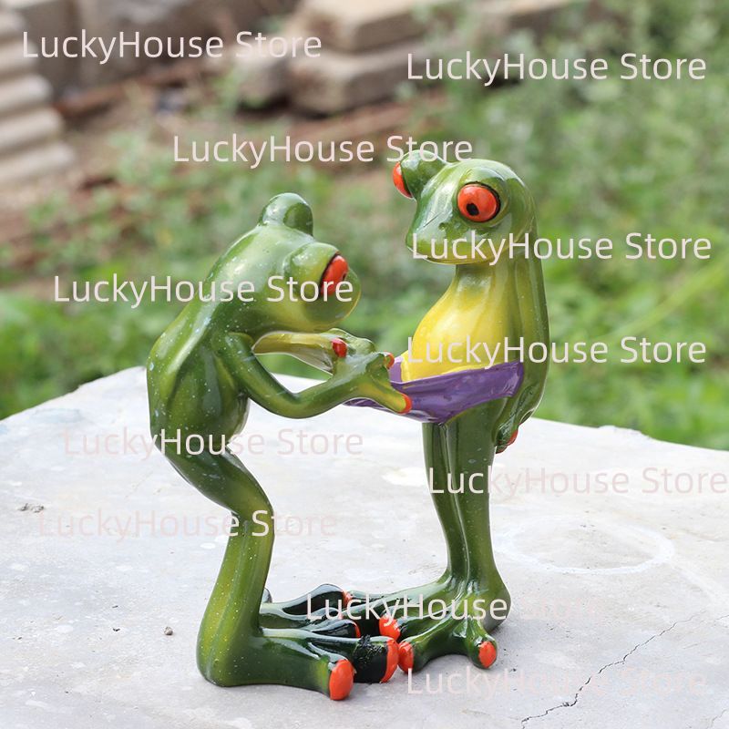 Yoga Frog Resin Figurine Ornam - Home Decor Yoga 评论和价格