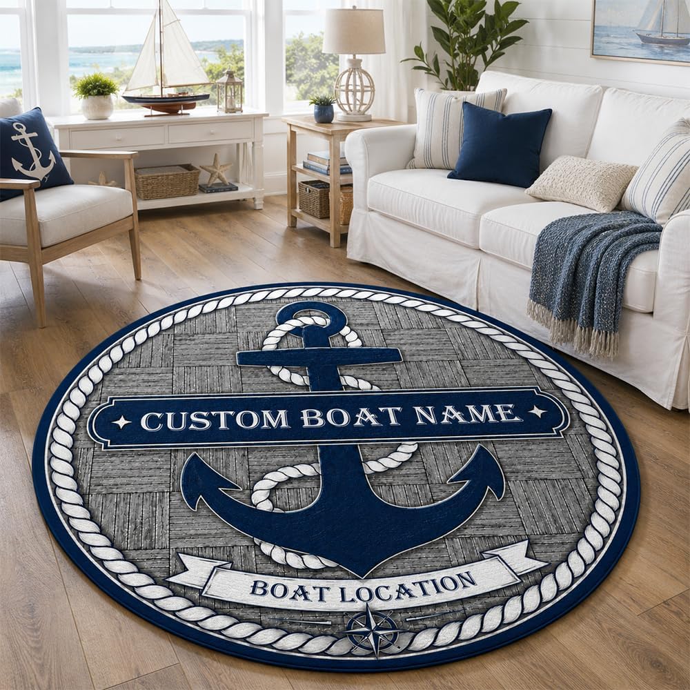 Custom Nautical Anchor Doormat - Home Decor Locations 评论和价格