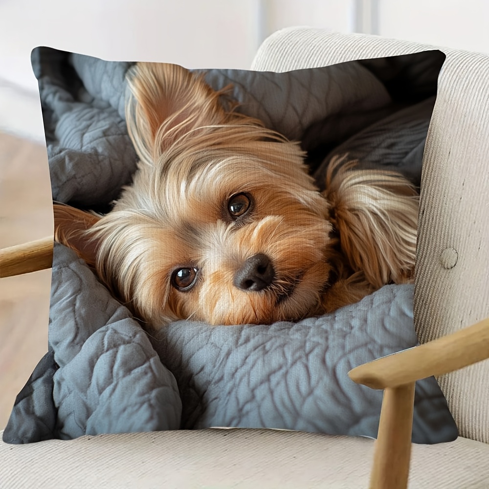 Customize 1pc Yorkshire Terrie - Decorative Throw Pillow 评论和价格