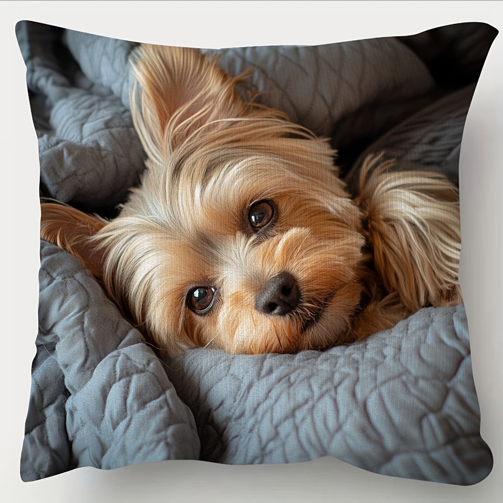 Customize 1pc Yorkshire Terrie - Decorative Throw Pillow 评论和价格