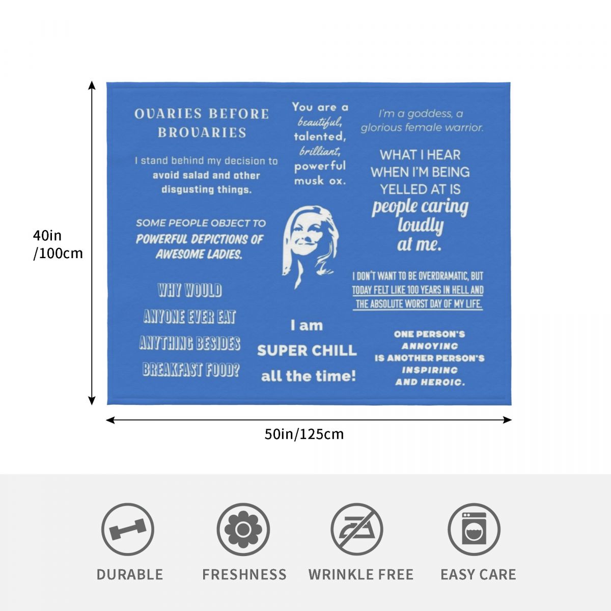 Leslie Knope - Quotes Throw Bl - Home Decor Quotes Ideas 评论和价格
