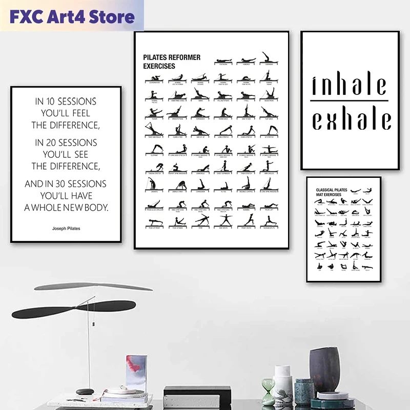 Frameless Pilates Workout Char - Home Decor Yoga 评论和价格