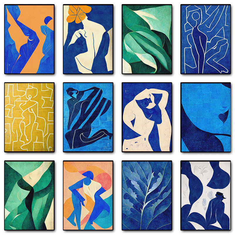 Abstract Emerald Green Matisse - Home Decor Yellow 评论和价格