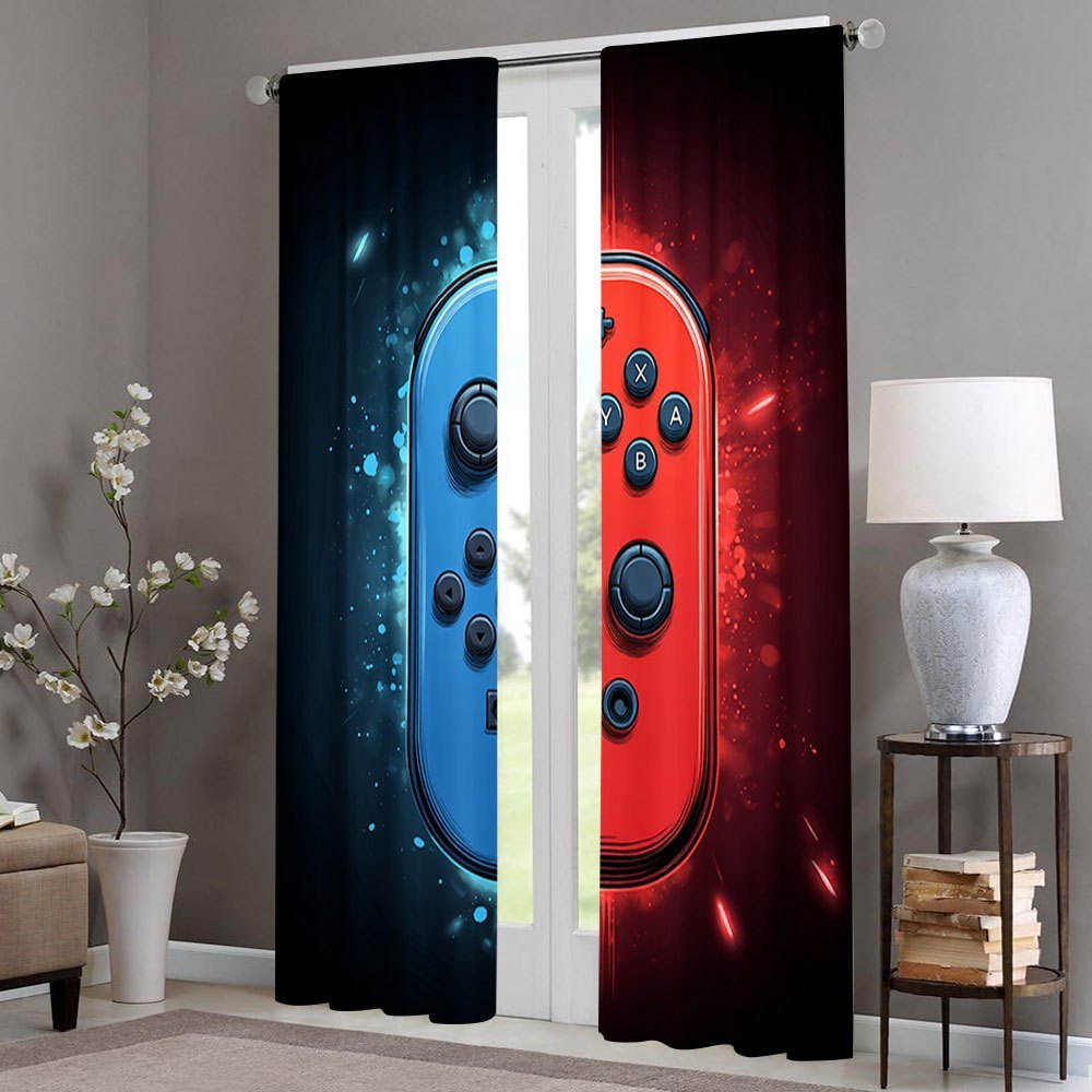 Gaming Curtains 2pcs Video Gam - Home Decor Xbox Games 评论和价格