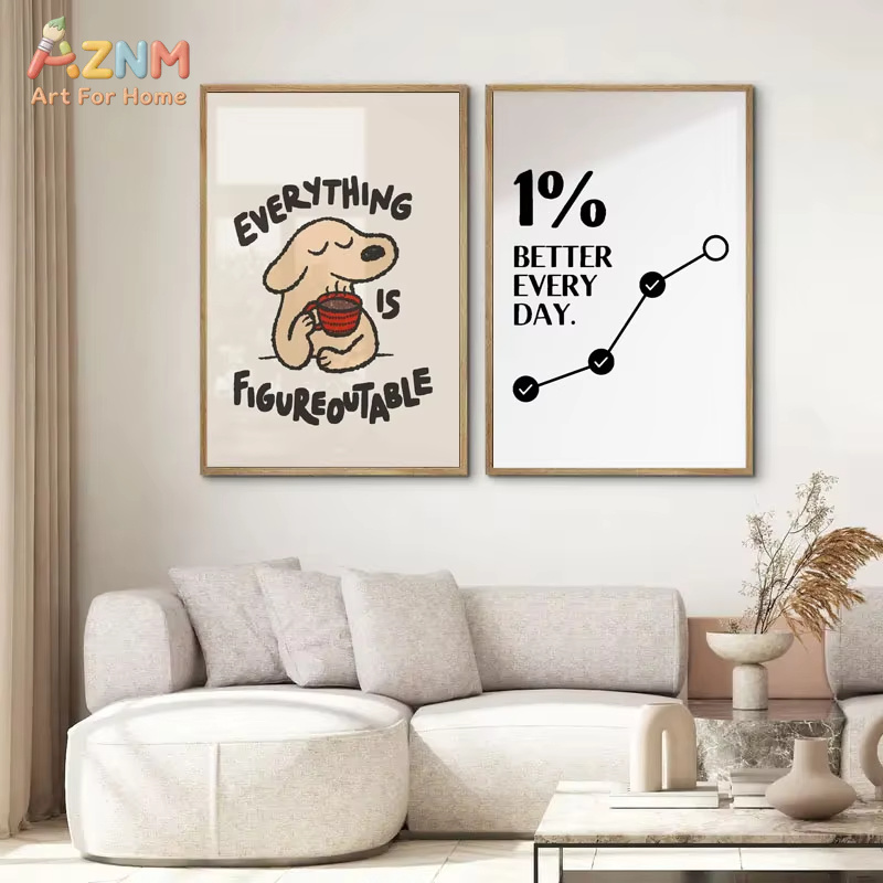 1pc Inspirational Quote Poster - Home Decor Quotes Ideas 评论和价格
